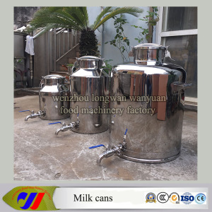 Stainless Steel Milk Churn 100 Liters Milk Pail with Discharge Valve